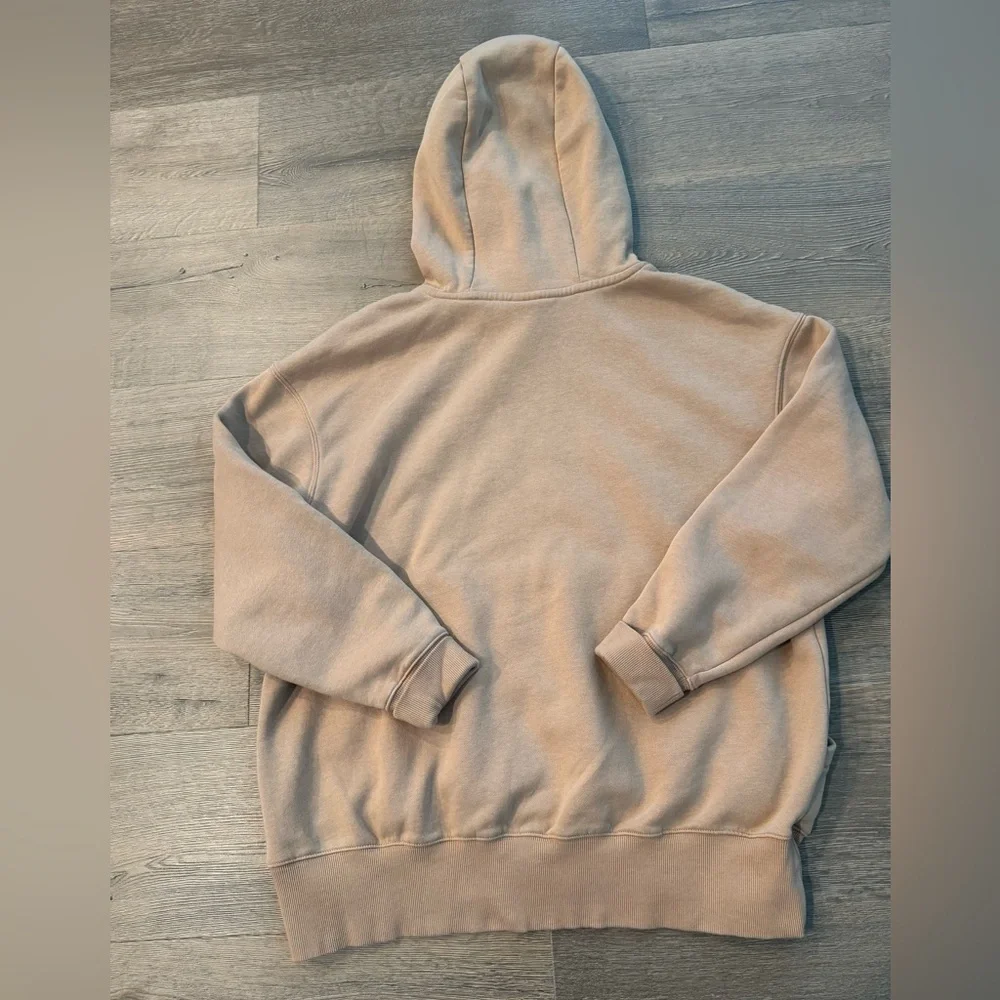 Nike Sportswear Phoenix Fleece Oversized Hoodie Sweatshirt Tan Center Swoosh